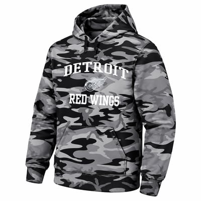  Detroit Red Wings Fanatics Big & Tall Camo Fleece Hoodie - Black