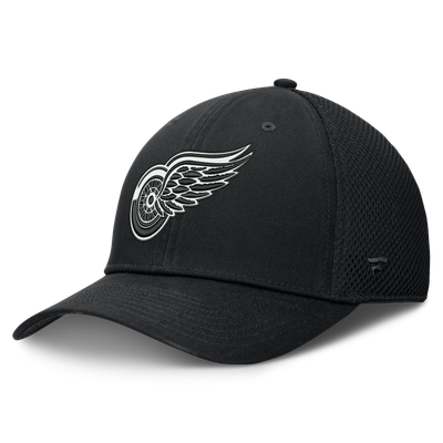  Detroit Red Wings Fanatics Tonal Meshback Stretch Hat - Black