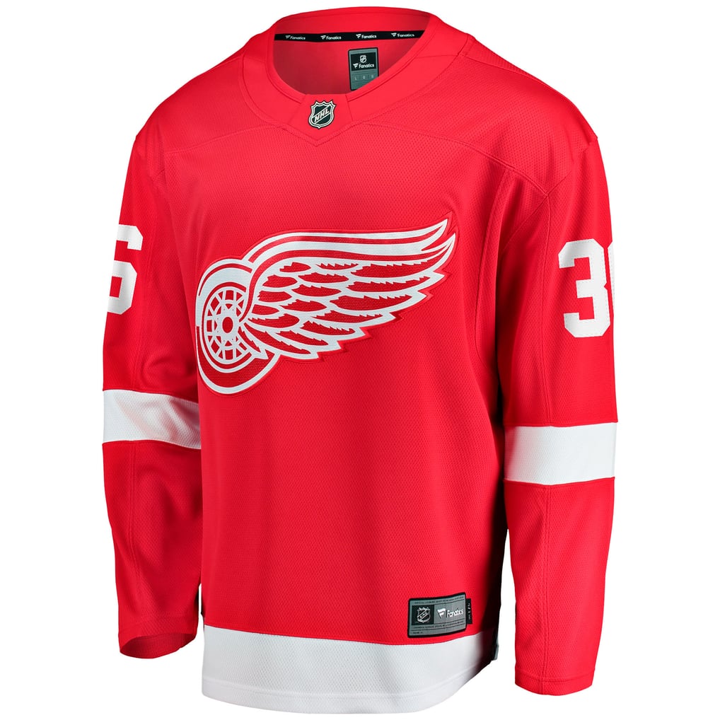 Men's Detroit Red Wings John Gibson Fanatics Red Home Breakaway Jersey