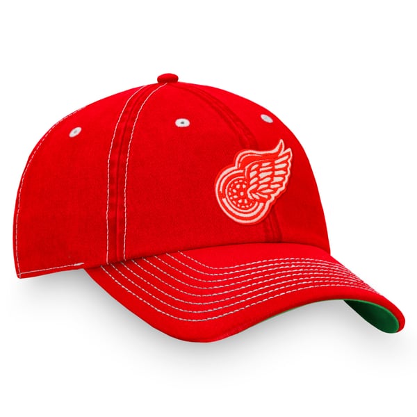 Detroit Red Wings CCM NHL One Size Sporty Collectible Baseball Cap Vintage CCM Detroit Red Wings Hockey Snapback Hat Cap Red  main image 4