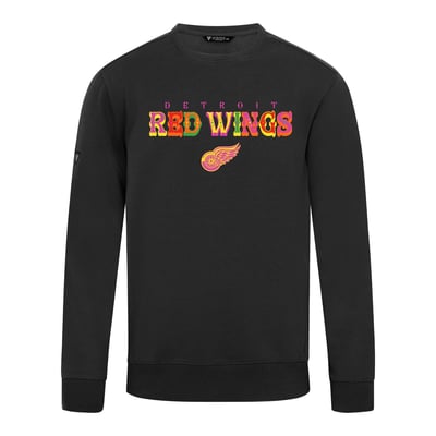 Detroit Red Wings Levelwear DOTD Fiesta Text Zane Sweatshirt - Black
