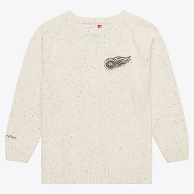  Detroit Red Wings Mitchell & Ness Cookies & Cream Sweater - Cream