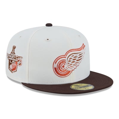 Detroit Red Wings New Era Pumpkin Spice 59FIFTY Fitted Hat - Cream