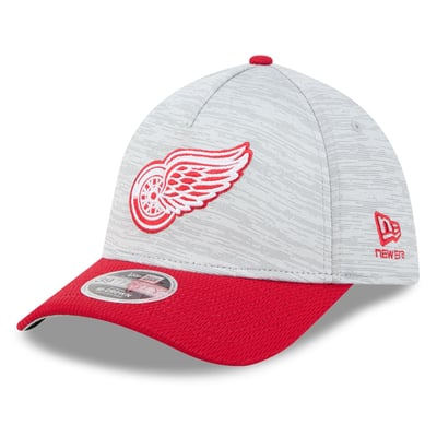 Detroit Red Wings New Era Digi Tech 39THIRTY A-Frame Stretch Hat - Gray/Red