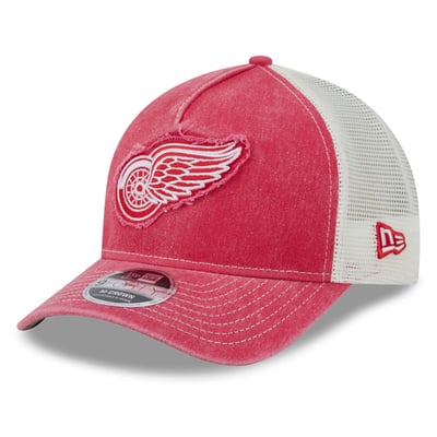  Detroit Red Wings New Era Fan Applique M-Crown A-Frame 9FORTY Adjustable Hat - Red
