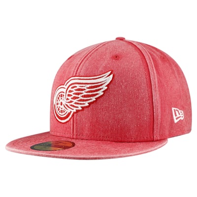 Detroit Red Wings New Era Washed 59FIFTY Fitted Hat - Red
