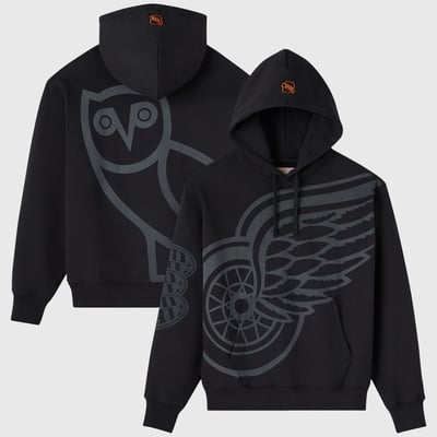 Detroit Red Wings OVO x NHL Hoodie - Black
