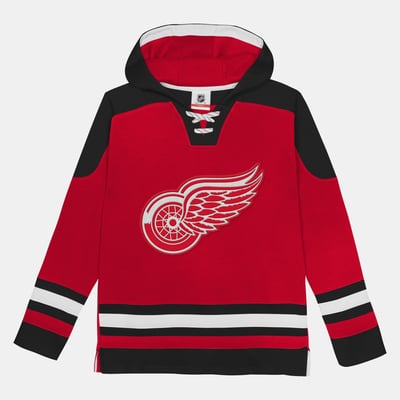 Detroit Red Wings Outerstuff Preschool Ageless Must Have Home Raglan V-Neck Hoodie - Red