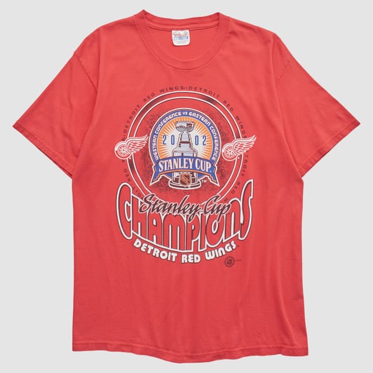 Stanley Cup Hanes 2002 T-shirt - Red - S by Fanatics Real Vintage