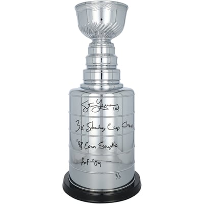 Steve Yzerman Detroit Red Wings Autographed Fanatics Authentic 2' Replica Stanley Cup with Multiple Inscriptions - Limited Edition of 5
