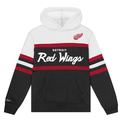 Detroit Red Wings Mitchell & Ness Toddler Head Coach Hoodie - Black