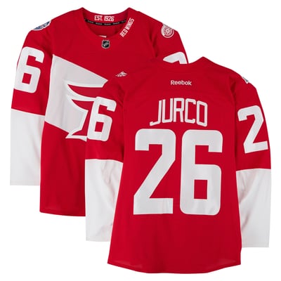 Tomas Jurco Detroit Red Wings Fanatics Authentic Practice-Used #26 Red Jersey vs. Colorado Avalanche on February 27, 2016 