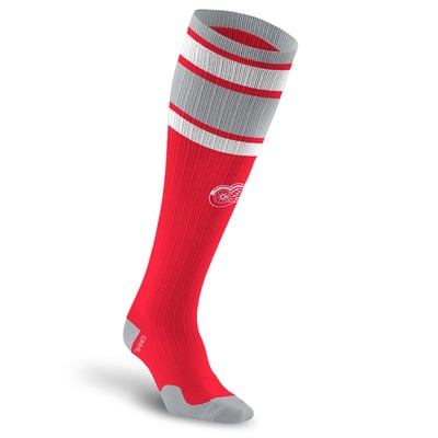 Detroit Red Wings PRO Compression Unisex  Classic Stripe Over-the-Calf Compression Socks