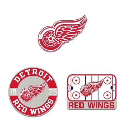 Detroit Red Wings WinCraft Three-Piece Collector Pin Set