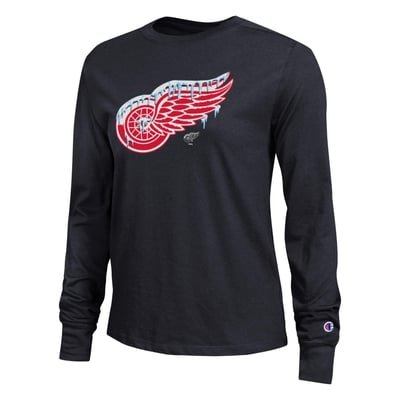 Detroit Red Wings Champion Women's Frozen Long Sleeve T-Shirt - Black