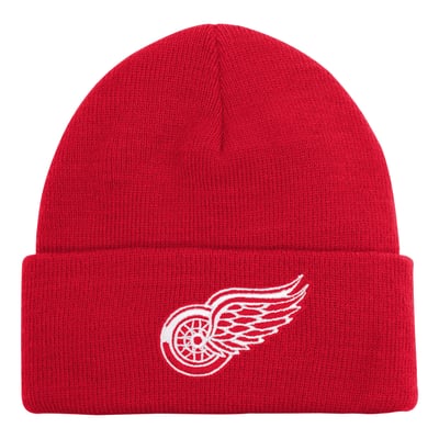Detroit Red Wings Outerstuff Youth 2.0 Essential Cuffed Knit Hat - Red