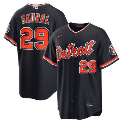 Tarik Skubal Detroit Tigers Nike Alternate Stadium Jersey - Navy