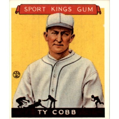 1933 Sport Kings Reprints #1 Ty Cobb BB