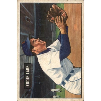 1951 Bowman #140 Eddie Lake