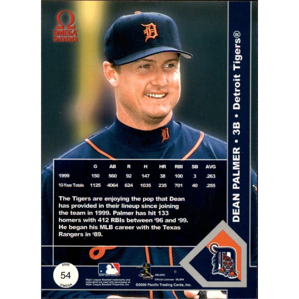 2000 Pacific Omega Copper #54 Dean Palmer