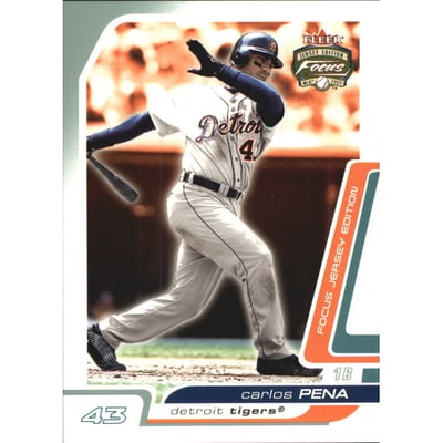 2003 Fleer Focus JE Century Parallel #96 Carlos Pena/143