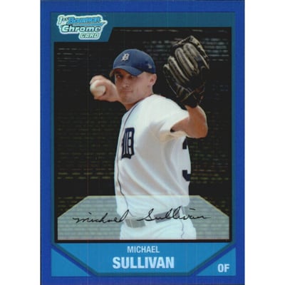 2007 Bowman Chrome Prospects Blue Refractors #BC25 Michael Sullivan