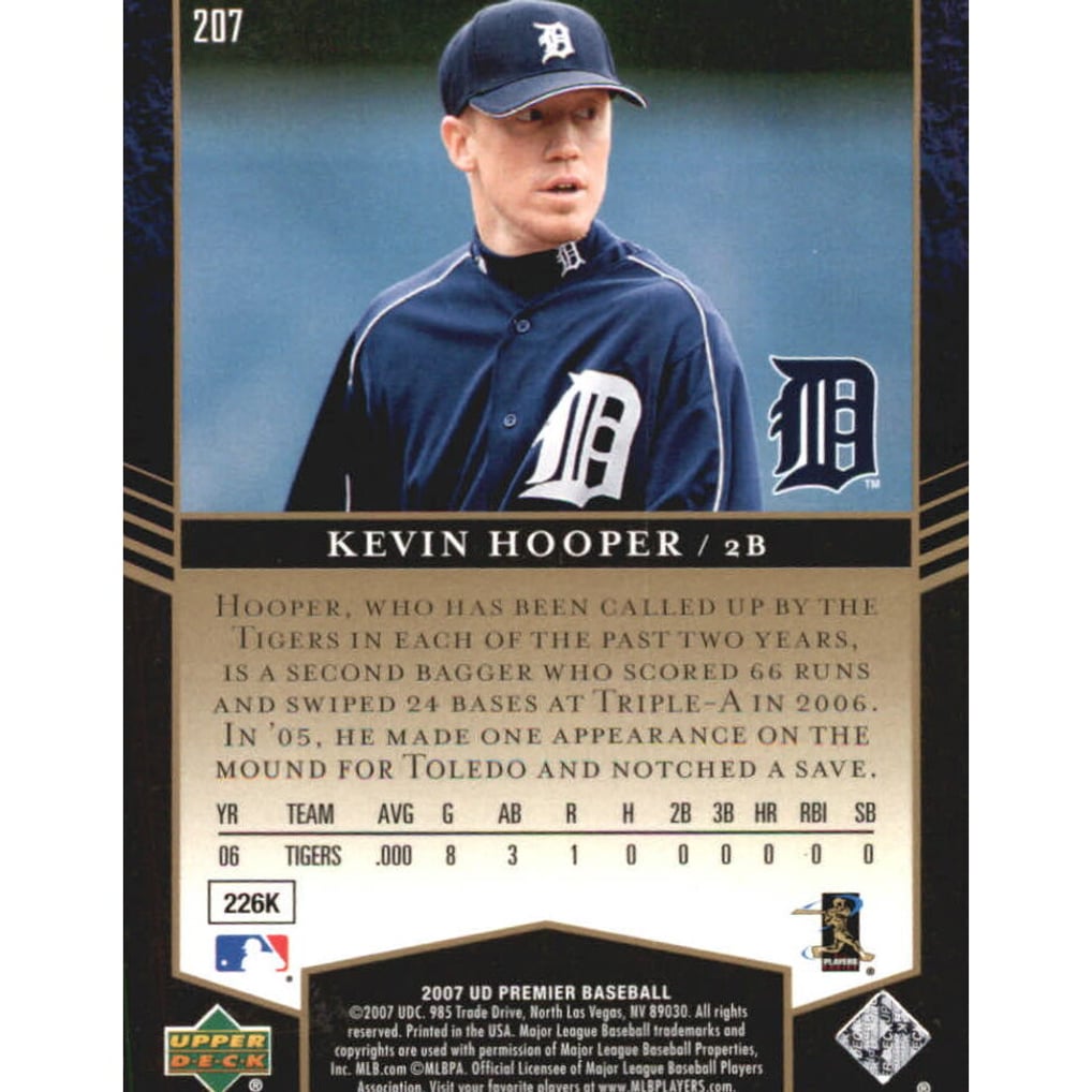 2007 Upper Deck Premier Silver #207 Kevin Hooper