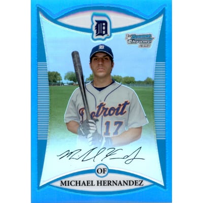 2008 Bowman Chrome Prospects Blue Refractors #BCP79 Michael Hernandez
