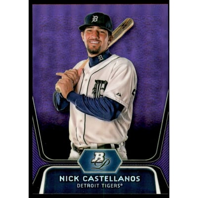 2012 Bowman Platinum Prospects Purple Refractors #BPP97 Nick Castellanos