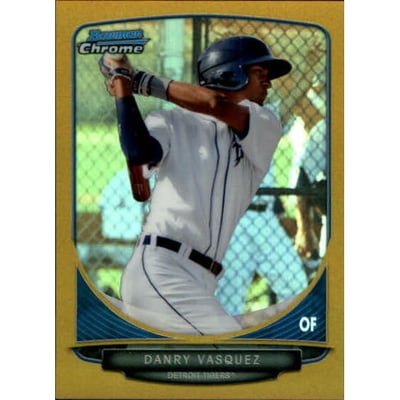 2013 Bowman Chrome Mini Gold Refractors #26 Danry Vasquez