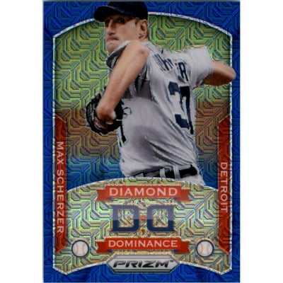 2014 Panini Prizm Diamond Dominance Prizms Blue Mojo #14 Max Scherzer