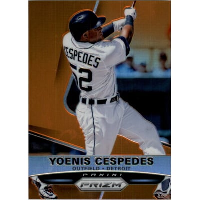2015 Panini Prizm Prizms Orange #151 Yoenis Cespedes