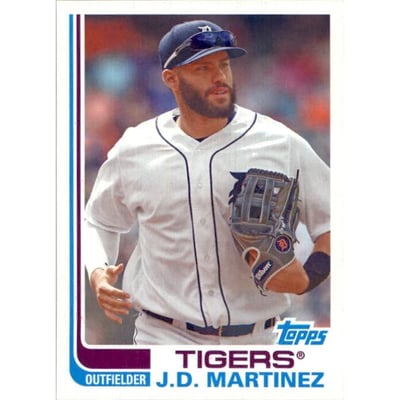 2017 Topps Archives Blackless No Signature #149 J.D. Martinez