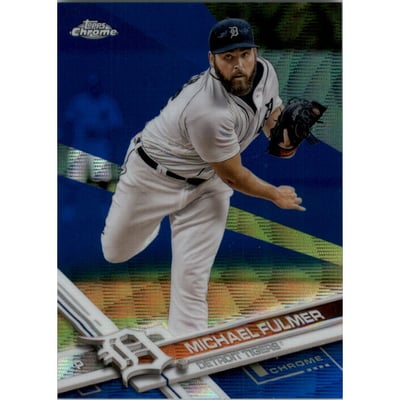 2017 Topps Chrome Blue Wave Refractors #4 Michael Fulmer