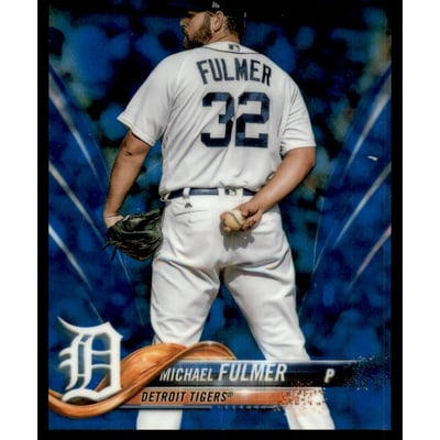 2018 Topps Chrome Blue Refractors #176 Michael Fulmer