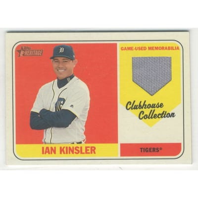 2018 Topps Heritage Clubhouse Collection Relics #CCRIK Ian Kinsler