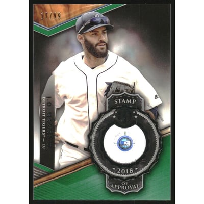 2018 Topps Tribute Stamp of Approval Relics Green #SOAJM J.D. Martinez