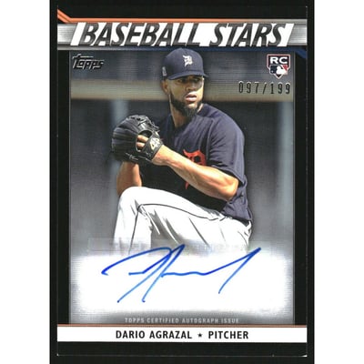 2020 Topps Update Baseball Stars Autographs Black #BSADA Dario Agrazal