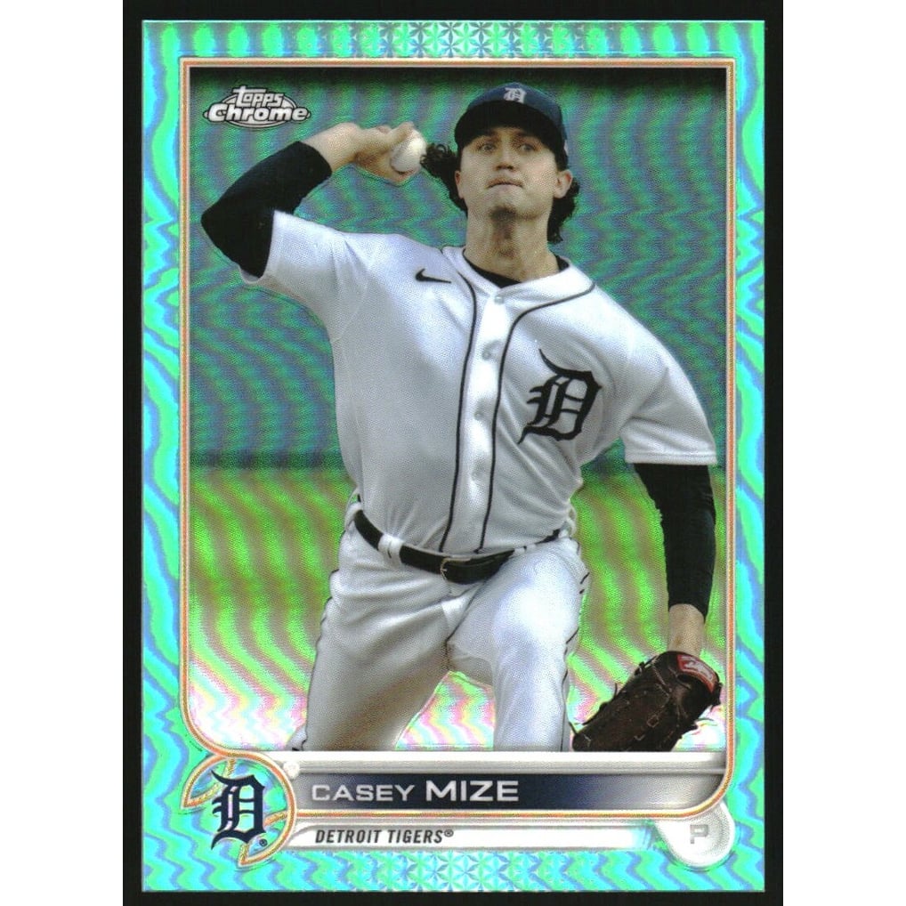 2022 Topps Chrome Aqua Refractors #162 Casey Mize