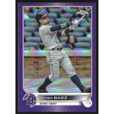 2022 Topps Chrome Purple Refractors #147 Javier Baez