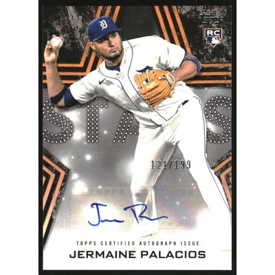 2023 Topps Baseball Stars Autographs Black #BSAJP Jermaine Palacios S2