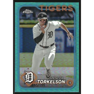 2024 Topps Chrome Aqua Refractors #73 Spencer Torkelson