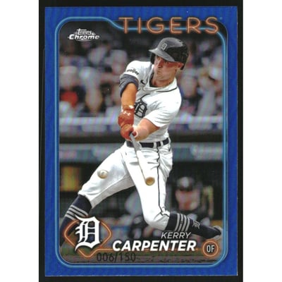 2024 Topps Chrome Blue Refractors #196 Kerry Carpenter