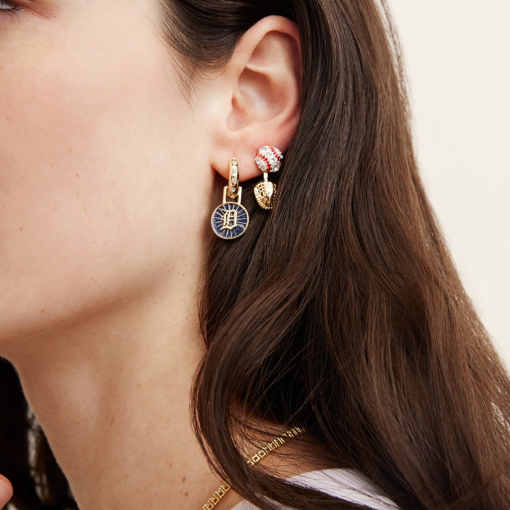  Detroit Tigers BaubleBar Hoop Earring Set
