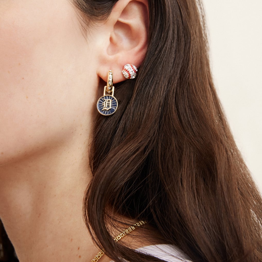  Detroit Tigers BaubleBar Hoop Earring Set