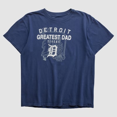 Detroit Tigers Genuine Merchandise 2000s T-shirt - Navy - S by Fanatics Real Vintage