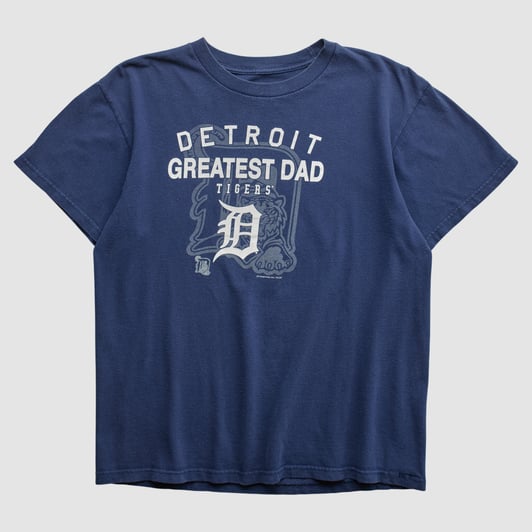 Detroit Tigers Genuine Merchandise 2000s T-shirt - Navy - S by Fanatics Real Vintage