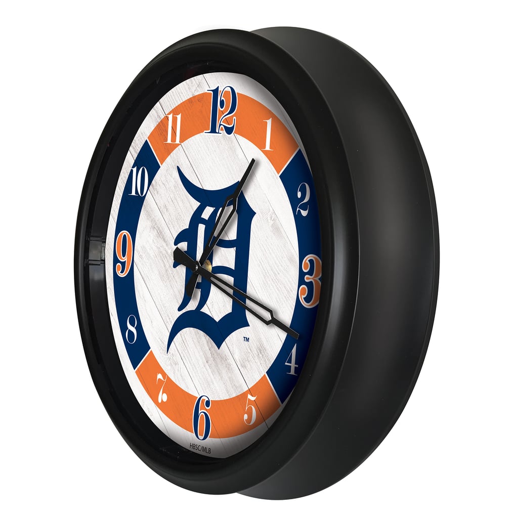Detroit Clock Detroit Tigers Indoor/Outdoor LED Wall Clock
