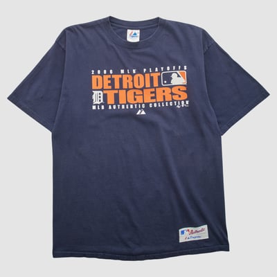 Detroit Tigers Majestic 2000s T-shirt - Navy - XL by Fanatics Real Vintage