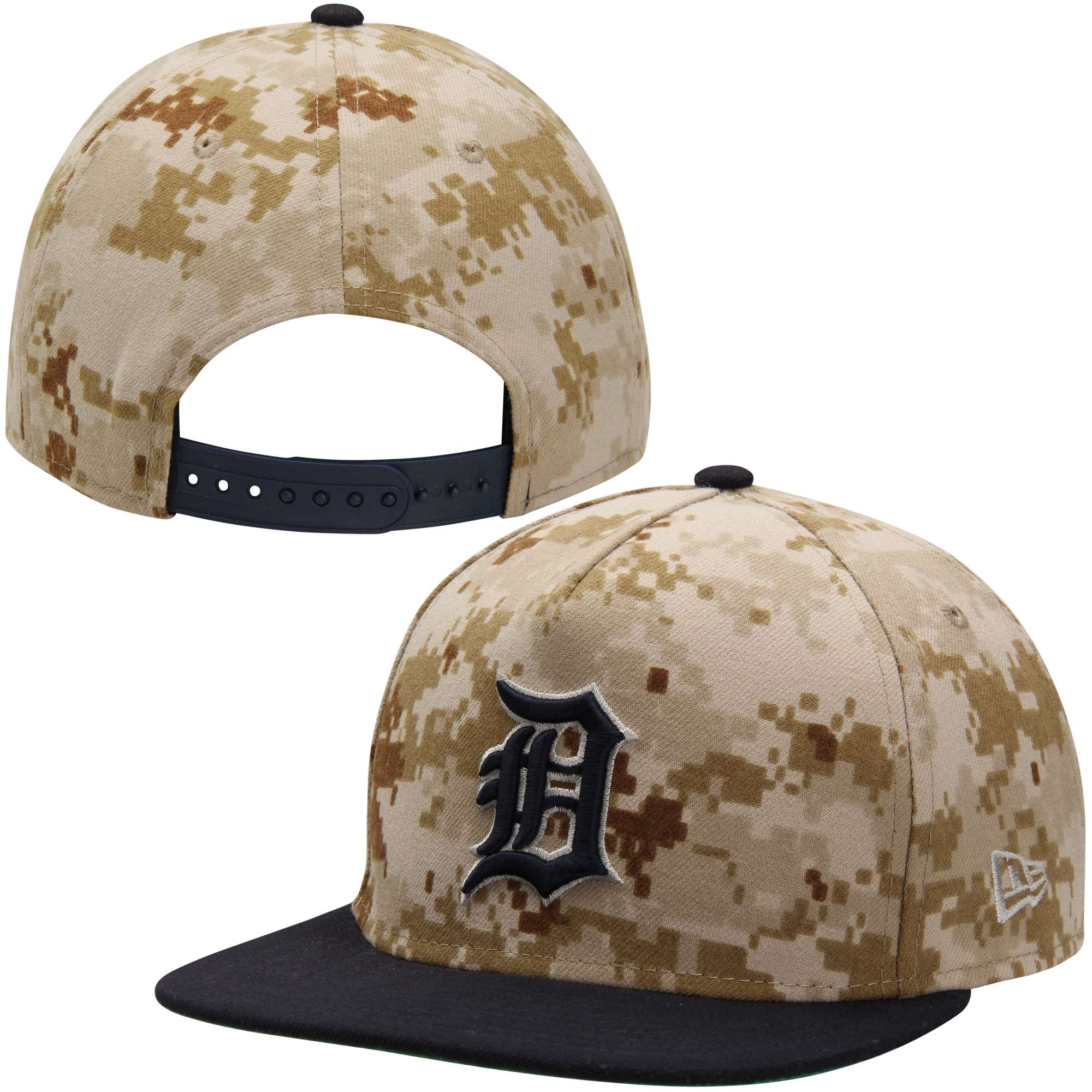 Mens Detroit Tigers New Era Tan Digi Camo 9FIFTY Adjustable Hat
